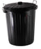 GATTO 73Lt Black Refuse Bin - Incl. Lid